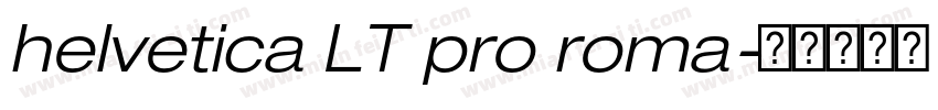 helvetica LT pro roma字体转换